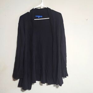Black Open Front Cardigan Size Large‎